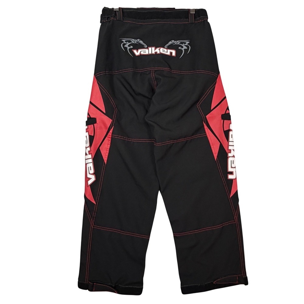 Valken Fate Paintball Pants Adult XS 26-32 Black RedAdjustable Waist/ Ankles